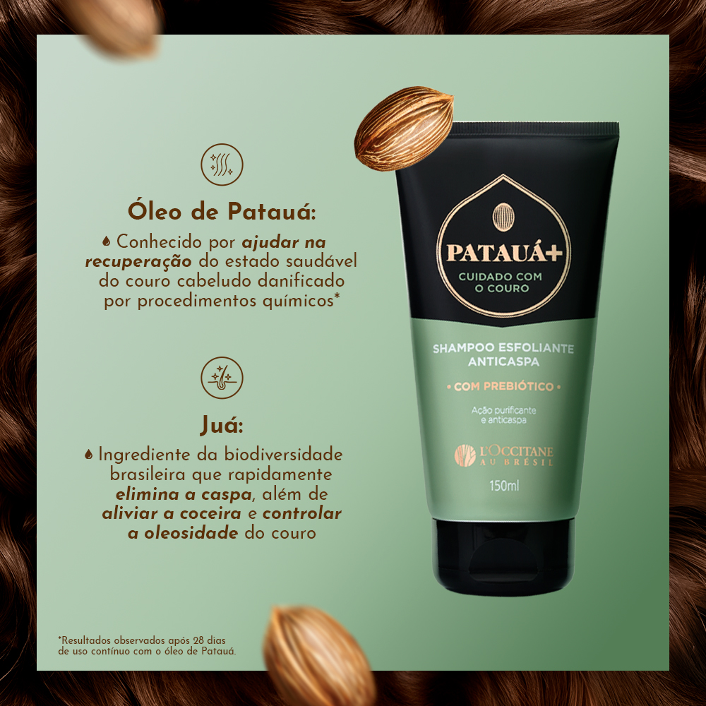 Shampoo Esfoliante Anticaspa Patauá+ Cuidado com o Couro 150mL, ,  large image number 2